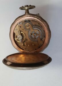 【送料無料】腕時計　モントールグーセットアンシエンヌプラケリモンタージュマヌエルmontre gousset ancienne plaque or remontage manuel 57 mm refv839