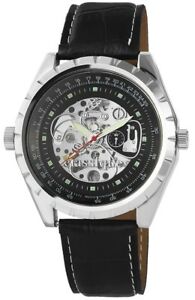 【送料無料】腕時計 メンズウォッチブラックシルバーハンドメタルアートレザーclassique herrenuhr schwarz silber handaufzug metall kunstleder drp7002100004