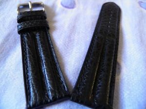 【送料無料】腕時計　ブレスレットタンシュレクインテーブルノワールノワールタイプクロノブライトリングダブル22 mm bracelet etanche requin veritable noir type chrono breitling double jonc