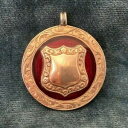 【送料無料】腕時計 エナメルフォブアンティークソリッドシルバーantique solid silver with gold and enamel fob 1928
