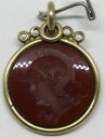 【送料無料】腕時計 ヴィンテージビクトリアンコーネリオインタリオゴールドフィルドチャームvintage victorian cornelion intaglio gold filled fob charm v101(2)