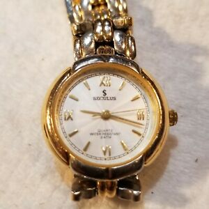 【送料無料】腕時計　レディースセチュラストーンladies seculus 2 tone wrist watch