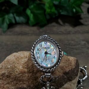 【送料無料】腕時計　キャロリンポラックレリオススターリングシルバーターコイズマザーオブパールウォッチ