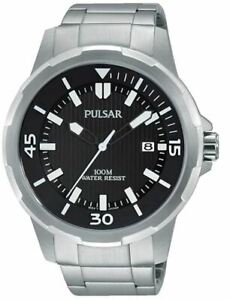 【送料無料】腕時計　パルサーゲンツステンレススポーツpulsar gents stainless steel sports date watch ps9365x1