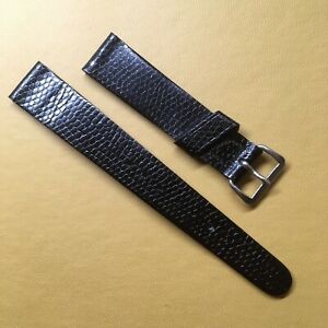 【送料無料】腕時計　オリジナルヴィンテージエンパイアトカゲレザーウォッチストラップoriginal vintage empire genuine lizard leather watch strap 17mm ends
