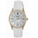 【送料無料】腕時計 スイスハノワクォーツレザーウォッチswiss military hanowa 06615509001 womens navalus quartz mop leather watch