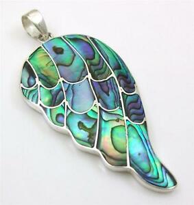 【送料無料】ジュエリー・アクセサリー ナチュラルアワビシェルスターリングシルバーウィングジュエリーnatural abalone shell 925 sterling silver wing shape pendant women jewelry sd080