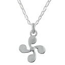 【送料無料】ジュエリー・アクセサリー バスククロスネックレスシルバーミックスcollier croix basque lauburu en argent 925 longueur 45cm ou 50cm mixte
