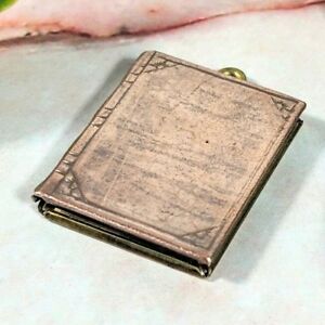 【送料無料】ジュエリー・アクセサリー ヴィンテージミックスイエローゴールドメッキローズブックメダリオンネックレスペンダント1 vintage mixte jaune amp; plaque or rose livre collier medaillon pendentif 1