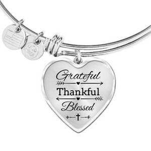 楽天hokushin【送料無料】ジュエリー・アクセサリー キリストハートブレスレットgrateful thankful beni christe faith psalms coeur bracelet