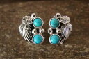 【送料無料】ジュエリー・アクセサリー ネイティブアメリカンシルバースターリングターコイズポストイヤリングnative americain argent sterling turquoise post boucles doreilles(4)