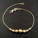 【送料無料】ジュエリー・アクセサリー ゴールドハンマービーズアンクルトサイズ14kt gold filled graduated hammered beads anklet made to your size(4)