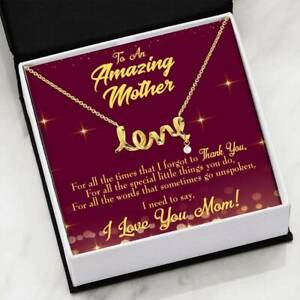 【送料無料】ジュエリー・アクセサリー ママネックレスミテspecial petit choses significative maman cadeau manuscrit collier acier mite