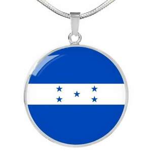 【送料無料】ジュエリー・アクセサリー ホンジュラスフラグスチールカラーゴールドhonduras drapeau collier acier inoxydable ou 18k or 457559cm