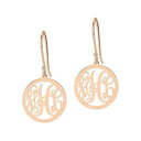 yzWG[EANZT[ JX^ChmOCjVy_gCOCVo[S[hbL[Yfait sur mesure initiales monogramme pendantes earrings in argent plaque or ros