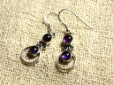 yzWG[EANZT[ Vo[COAWXgEhbo201 boucles doreilles argent 925 28mm amethyste ronds 6mm