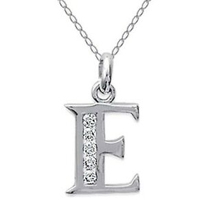 【送料無料】ジュエリー・アクセサリー シルバージルコニウムコリアーロンユールcollier initiale lettre e en argent 925 et zirconium longueur 45cm ou 50cm