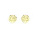 yzWG[EANZT[ JX^ChCjVmOT[NN[CObLfait sur mesure initiales monogramme cercle clou earrings in or jaune plaque