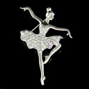 【送料無料】ジュエリー・アクセサリー バレリーナクリスタルスワロフスキーバレエダンサーブロッチェジュエリーballerine avec cristal swarovski ballet danseuse fille broche bijoux mignon