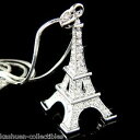 【送料無料】ジュエリー・アクセサリー エッフェルクリスタルスワロフスキーパリフランスジュエリーネックレス3d tour eiffel ~ avec cristal swarovski paris france femme bijoux collier