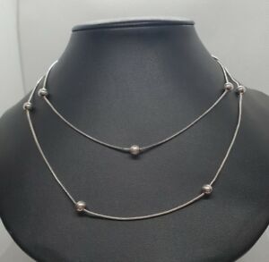 【送料無料】ジュエリー・アクセサリー ボールパターンネックレスcollier soutoir en argent 925 motif boules refm901