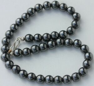 【送料無料】ジュエリー・アクセサリー ヴィンテージヘマタイトビーズネックレスミリメートルcollier vintage de perles dhematite d 10 mm l 40 cm 105 g