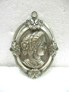 【送料無料】ジュエリー・アクセサリー ペンダントメダリオンancien medaillon en pendentif 1900 en metal argente