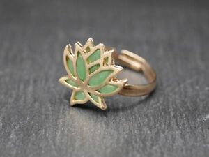 【送料無料】ジュエリー・アクセサリー ロータスメインリングサイズfait main bague avec lotus taille ajustable en deux couleurs