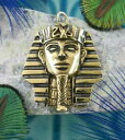 【送料無料】ジュエリー・アクセサリー キングトゥットマスクエジプトファラオペンダントメッキスズリードking tut masque pendentif pharaon egyptien plaque or sans plomb etain wh661