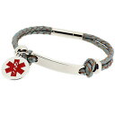 ジュエリー・アクセサリー ファッションライフセービングレザーブレスレットアラートfemmes mode life saving grave medicale sos id alerte cuir bracelet