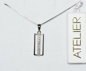 楽天hokushin【送料無料】ジュエリー・アクセサリー ジルコンブランブリラントシルバーワークショップネックレスcollier femme atelier en argent 925 avec zircon blanc brillant al03