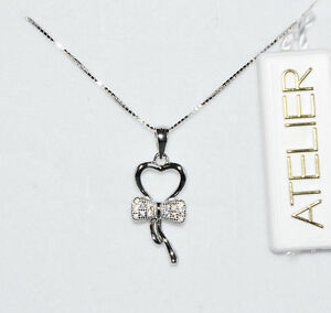 楽天hokushin【送料無料】ジュエリー・アクセサリー ジルコンブランブリラントシルバーワークショップネックレスcollier femme atelier en argent 925 avec zircon blanc brillant al09