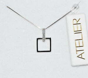 楽天hokushin【送料無料】ジュエリー・アクセサリー ジルコンブランブリラントシルバーワークショップネックレスcollier femme atelier en argent 925 avec zircon blanc brillant al13