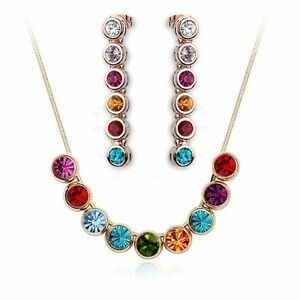 楽天hokushin【送料無料】ジュエリー・アクセサリー ジュエリーファッションゴールドメッキローズドロップセットmode bijoux 18k plaque or rose goutte ensemble fs057