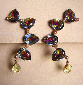 【送料無料】ジュエリー・アクセサリー イヤリングクリップストラスアイライズ991 boucles doreille clips strass irises