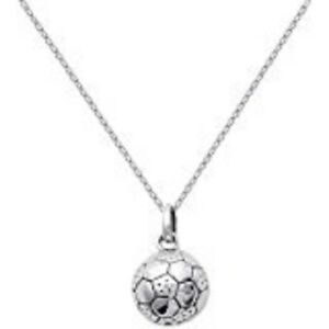 【送料無料】ジュエリー・アクセサリー シルバーフットボールペンダントロディメダイレチェーンネック..