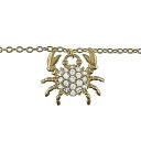 【送料無料】ジュエリー・アクセサリー ブレスレットカニメッキゴールドオキシデスジルコニウムbracelet de cheville crabe plaque o...