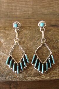 【送料無料】ジュエリー・アクセサリー ズニシルバースターリングターコイズニードルポイントポストイヤリングカーマスzuni argent sterling turquoise aiguille point post boucles doreilles kaamasse