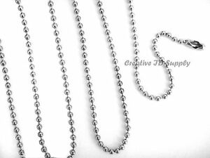 【送料無料】ジュエリー・アクセサリー ロットボールチェーンネックレスニッケルメッキ