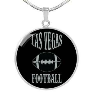 ジュエリー・アクセサリー ラスベガスサッカーファンサークルスチールカラーゴールドlas vegas football eventail cercle collier acier inoxydable ou 18k or 1822