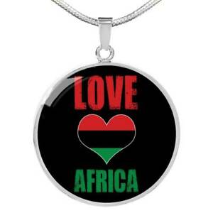 【送料無料】ジュエリー・アクセサリー ラブアフリカハートブラックプライドサークルスチールカラーゴルamour afrique coeur noir pride cercle collier acier inoxydable ou 18k gol