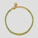 【送料無料】ジュエリー・アクセサリー ブラザーズウェイブレスレットジルコンズペレドナインテニスbrosway, bracelet souhaits tennis avec zircons peridot bei011 neuf