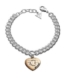 【送料無料】ジュエリー・アクセサリー チェーンブレスレットシルバーメインチェーンguess bracelet chaine chaine de main ubb41005 argente