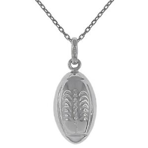 【送料無料】ジュエリー・アクセサリー シルバーラグビーボールペンダントローディエチェーンチョイスl..