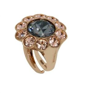 【送料無料】ジュエリー・アクセサリー レベッカブロンズゴールドゴールドスワロフスキーリングbague d..