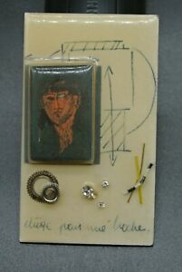 【送料無料】ジュエリー・アクセサリー ブローチティトシグネチャーピンプロトタイプprototype de broche monte en broche, resine et cuivre, signature tito au dos 【送料無料】ジュエリー・アクセサリー ブローチティトシグネチャーピンプロトタイプprototype de broche monte en broche, resine et cuivre, signature tito au dos