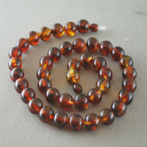 【送料無料】ジュエリー・アクセサリー バルトアンバーコニャックビーズネックレス