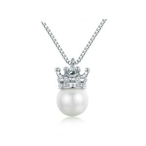 yzWG[EANZT[ y_glbNXzCgXtXL[NX^NEcollier pendentif femme perle et couronne ornee de cristal de swarovski blanc