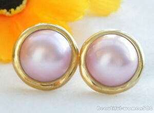 ̵ۥ奨꡼꡼ ꥢԥ󥯥ѡ륯åץСz5796 huge real 20mm pink south sea mabe pearl clip silvergild earring