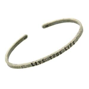 【送料無料】ジュエリー・アクセサリー ブラッチャーレリジドアルジェントブルニトbracciale rigido mm 4 live your life in argento 925 brunito